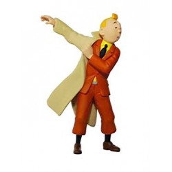 PVC Tintin met jas 8,3 cm