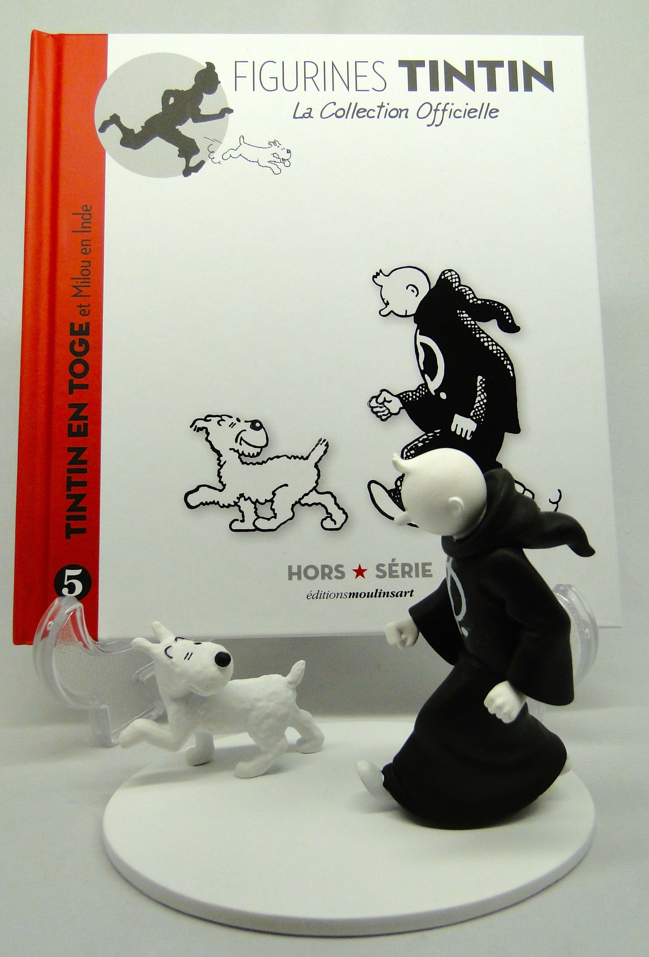Figurine Tintin en toge et Milou en Inde, Hors-série N°5 Moulinsart (42172)