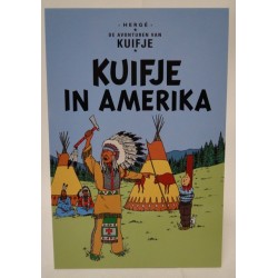 Kuifje postcard Kuifje in Amerika