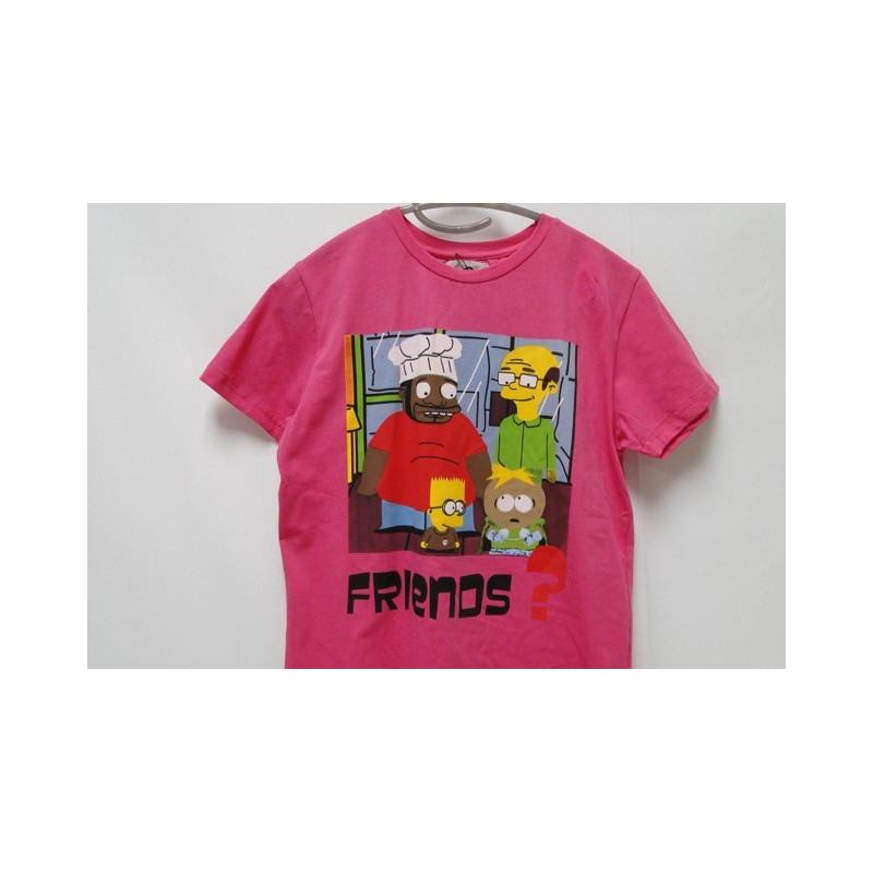 T-shirt Bart Simpson Roze - Past Joys