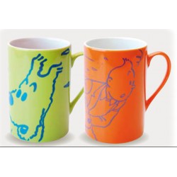 TINTIN: porcelain mugs 2 x