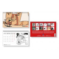Tintin table calendar 2022