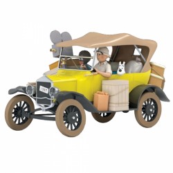 De Ford T Geel - 1/24 Kuifje Auto Tintin Car 29971