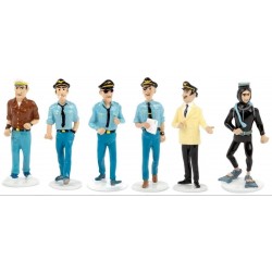 Set Tintin figures Serie 12 Carte de voeux 1972
